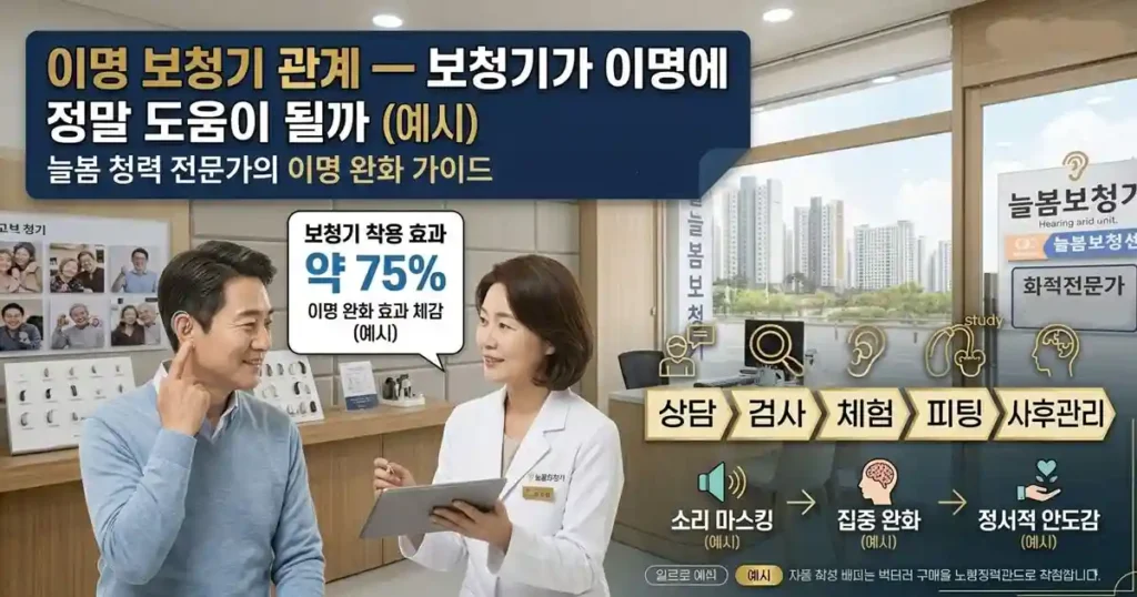 이명 보청기 관계 — 보청기가 이명에 정말 도움이 될까