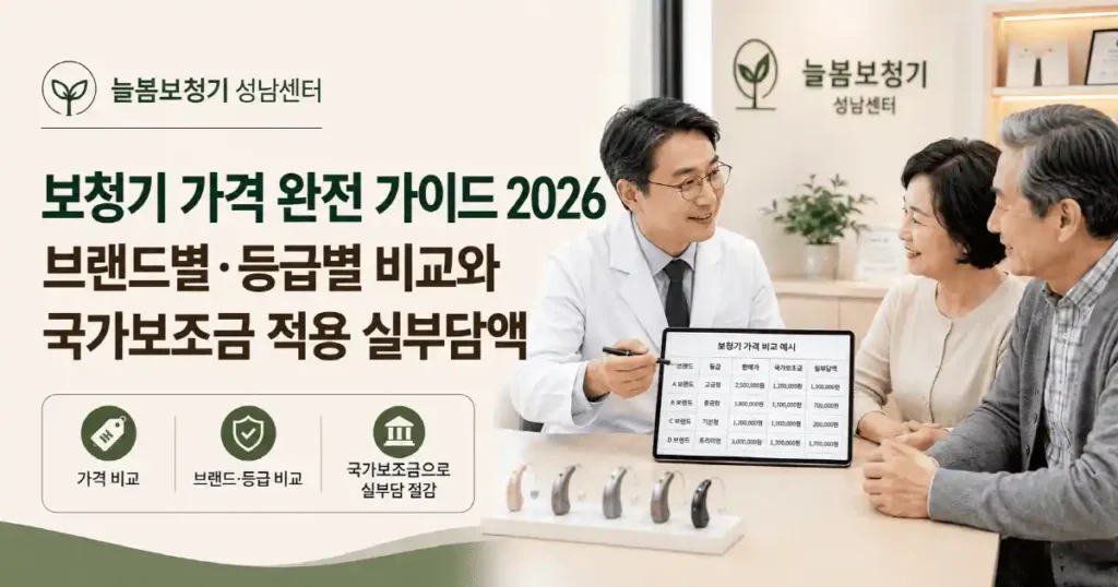 보청기 가격 완벽가이드
