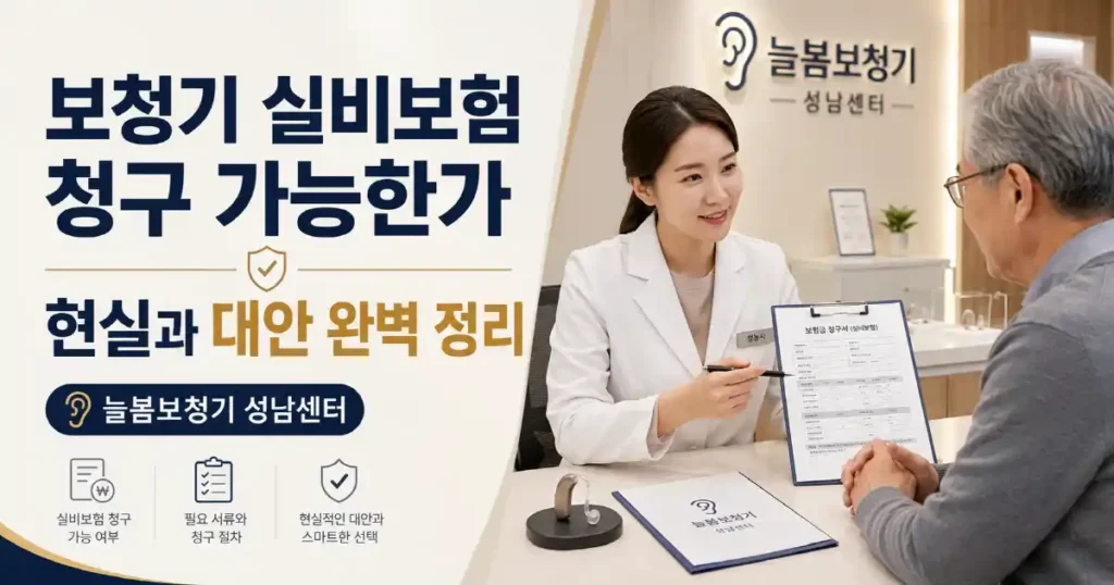 보청기 실비보험 청구 가능한가