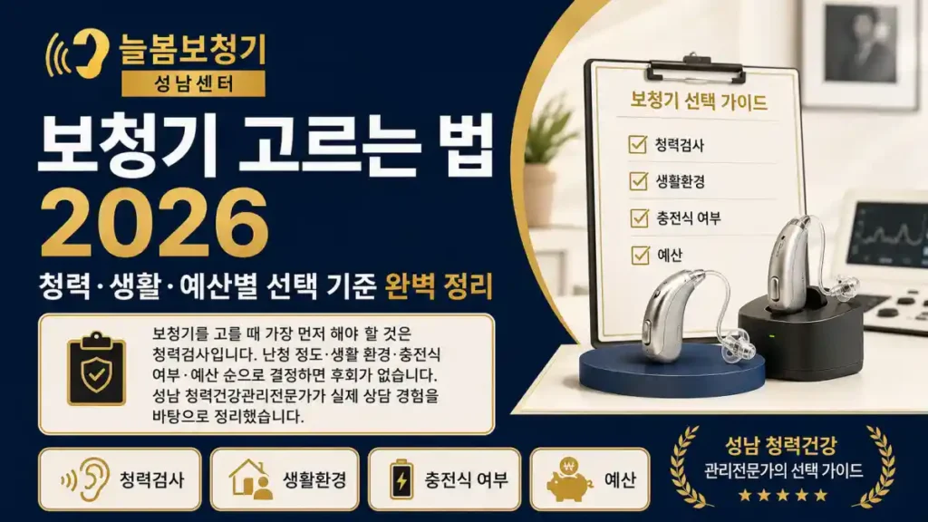 보청기 고르는법