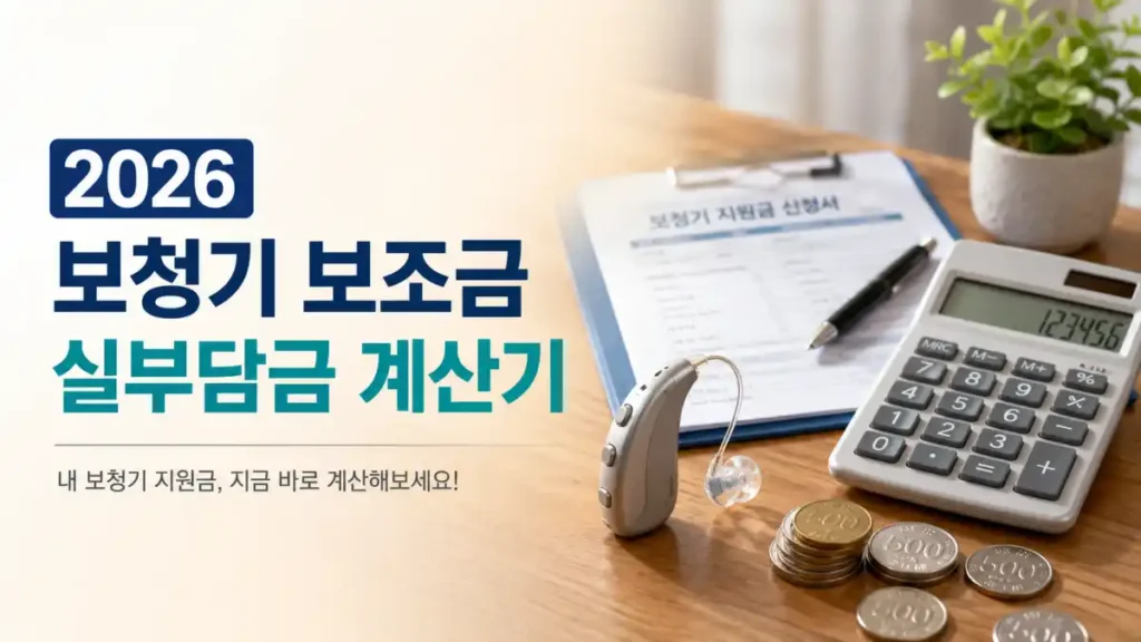 보청기 보조금 실부담금 계산기 (1)